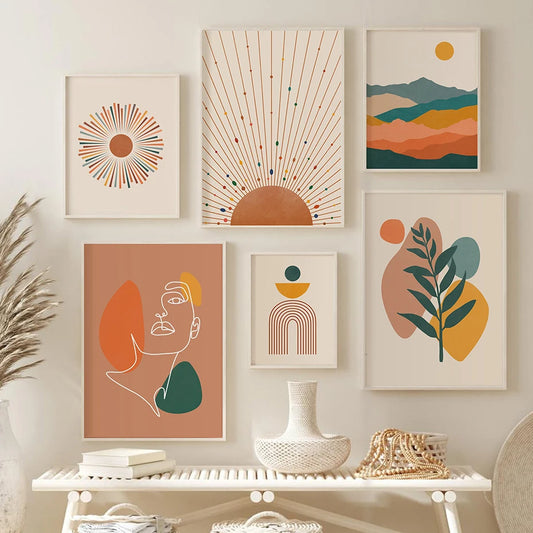 Abstract Aesthetic Lines Wall Prints