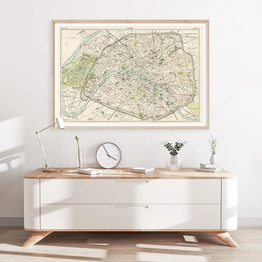 Vintage City Maps Wall Prints