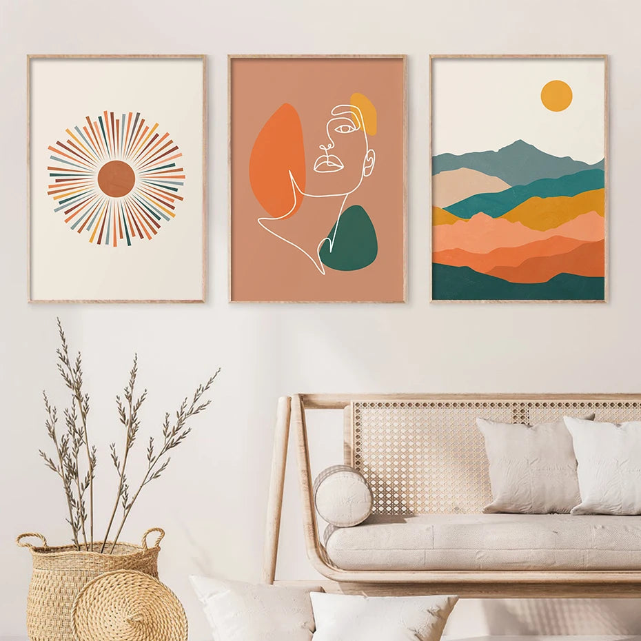 Abstract Aesthetic Lines Wall Prints