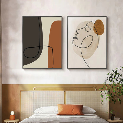 Face Line Contemporary Wall Prints