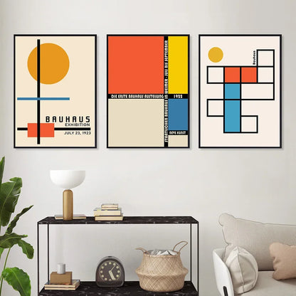 Bauhaus Yellow Vintage Wall Prints