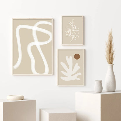 Henri Matisse Beige&White Wall Prints