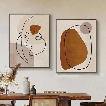 Face Line Contemporary Wall Prints