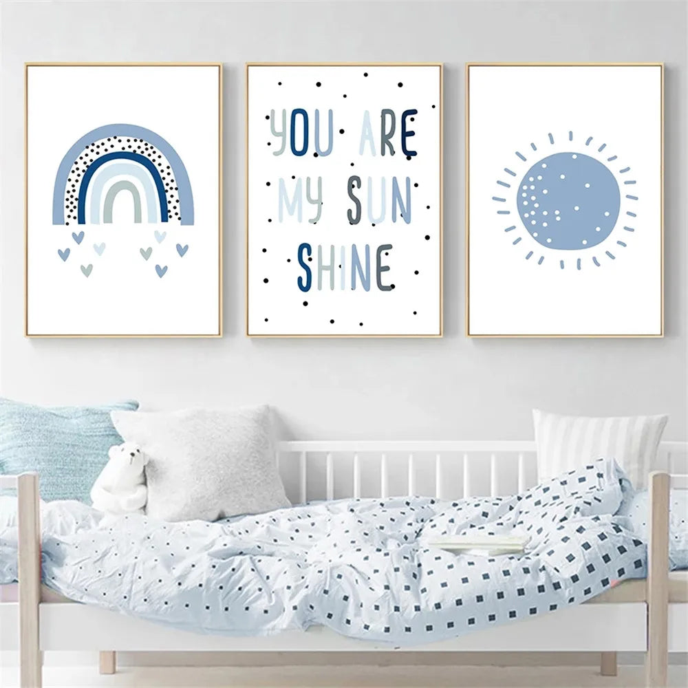 Kids 'You Are My Sunshine' 3PCS Wall Prints