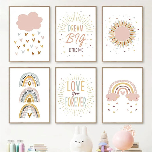 'Dream Big' Kids Wall Prints